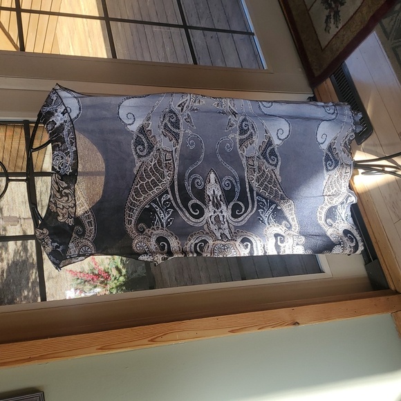 Vine Street Sleeveless Collared Multicolored Sz. XL Dress Or Tunic - Picture 4 of 7